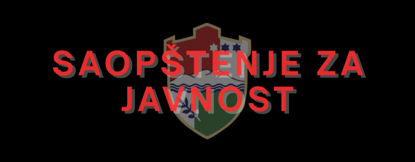 SAOPŠTENJE ZA JAVNOST !