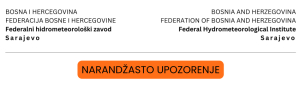 NARANDŽASTO UPOZORENJE - Obilne padavine i pojačan vjetar